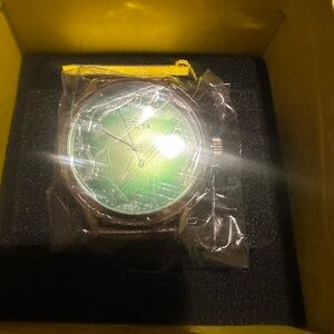 Invicta Timepiece with Vibrant Green Face